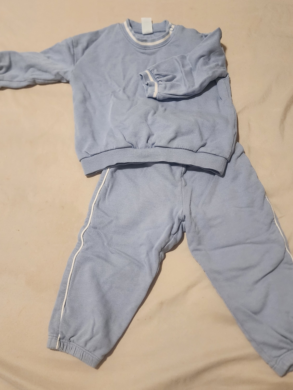 H&M Light Blue Kids Sweatshirt & Jogger Set